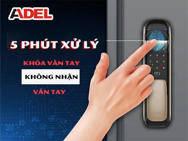 5 phút xử lý khóa vân tay không nhận diện vân tay