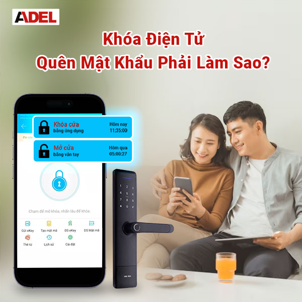 Quên mật khẩu khóa cửa điện tử phải làm sao